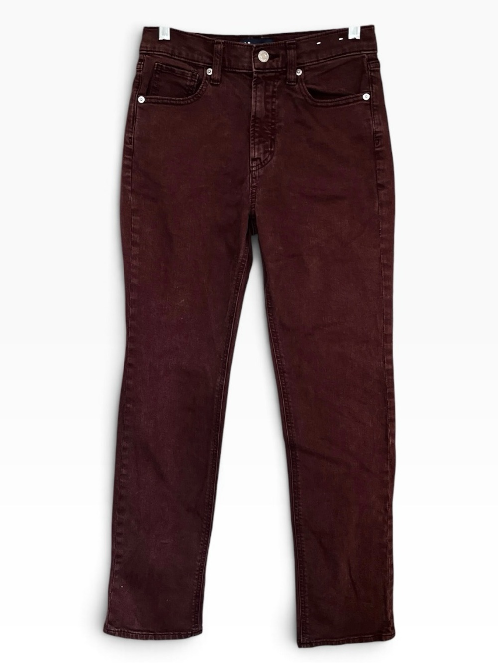 GAP 90s Straight Jeans Chocolate Brown Stretchy Size 2 26R
